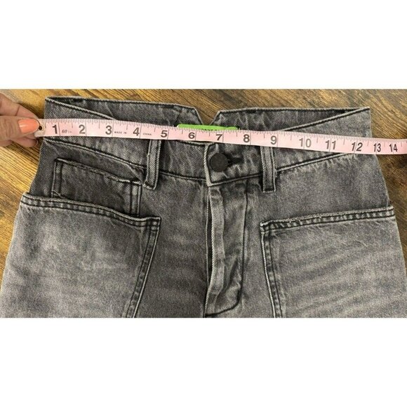 Free People x Sandrine Rose High Rise Grey Cargo Jeans Size 24 NWT - Picture 13 of 15